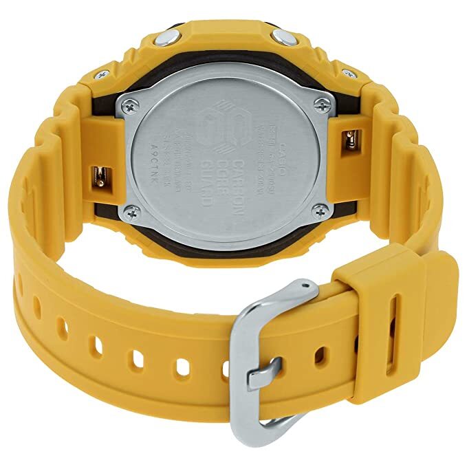 Casio G-Shock Analog-Digital Black Dial Yellow Resin Men’s Watch GA-2110SU-9ADR