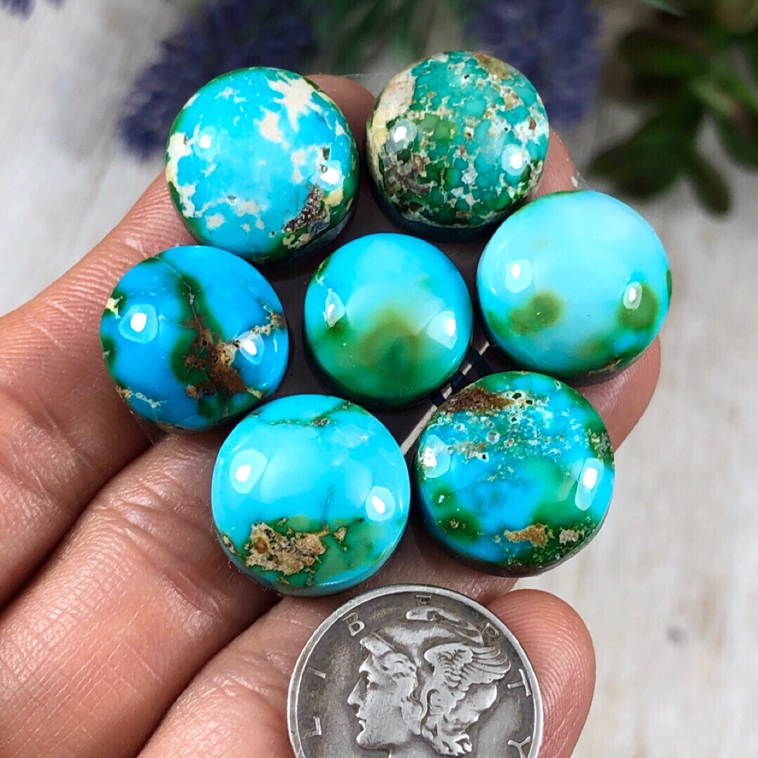80.85 Cts. Sonoran Gold Turquoise Cabochon Set