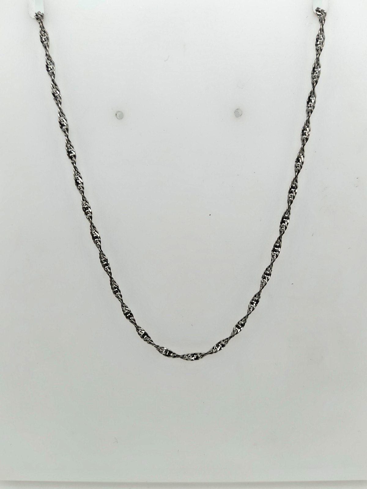 Sterling Silver Thin Rope Necklace for Women