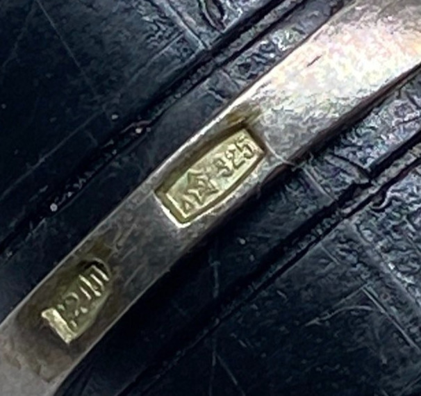 Rings Silver 925 Size 8.5 . Weight 1.95 g. Soviet Vintage Jewelry USSR