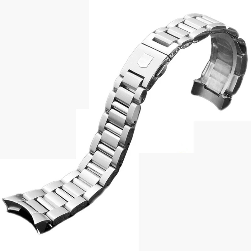 22mm Stainless Steel Watch Band Strap For Tag Heuer Carrera WAY201S Bracelet