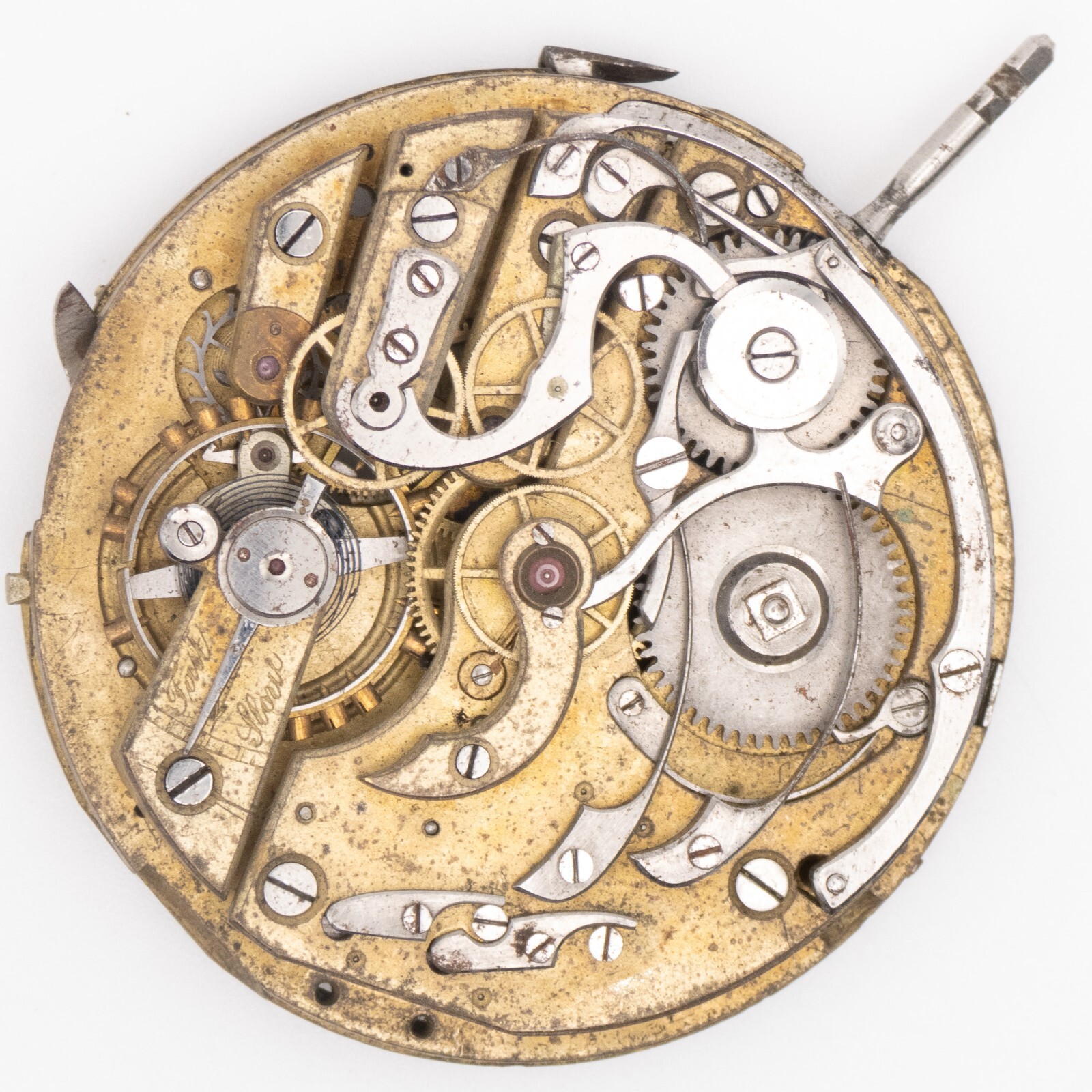 High Grade 44.4 x 12.9 mm Repeater Chronograph Antique Pocket Watch Movement