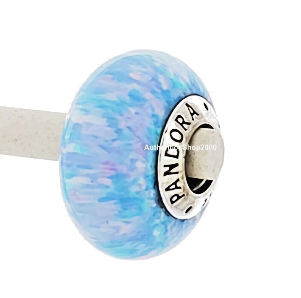 New 100% Authentic PANDORA silver 925 Opalescent Ocean Blue Charm 791691C01