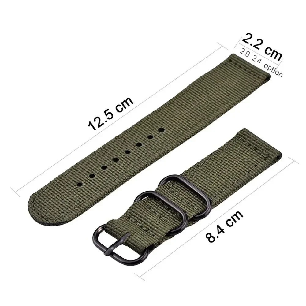 18mm 20mm 22mm 24mm Ballistic Durable Military Nylon Wrist Watch Band Strap