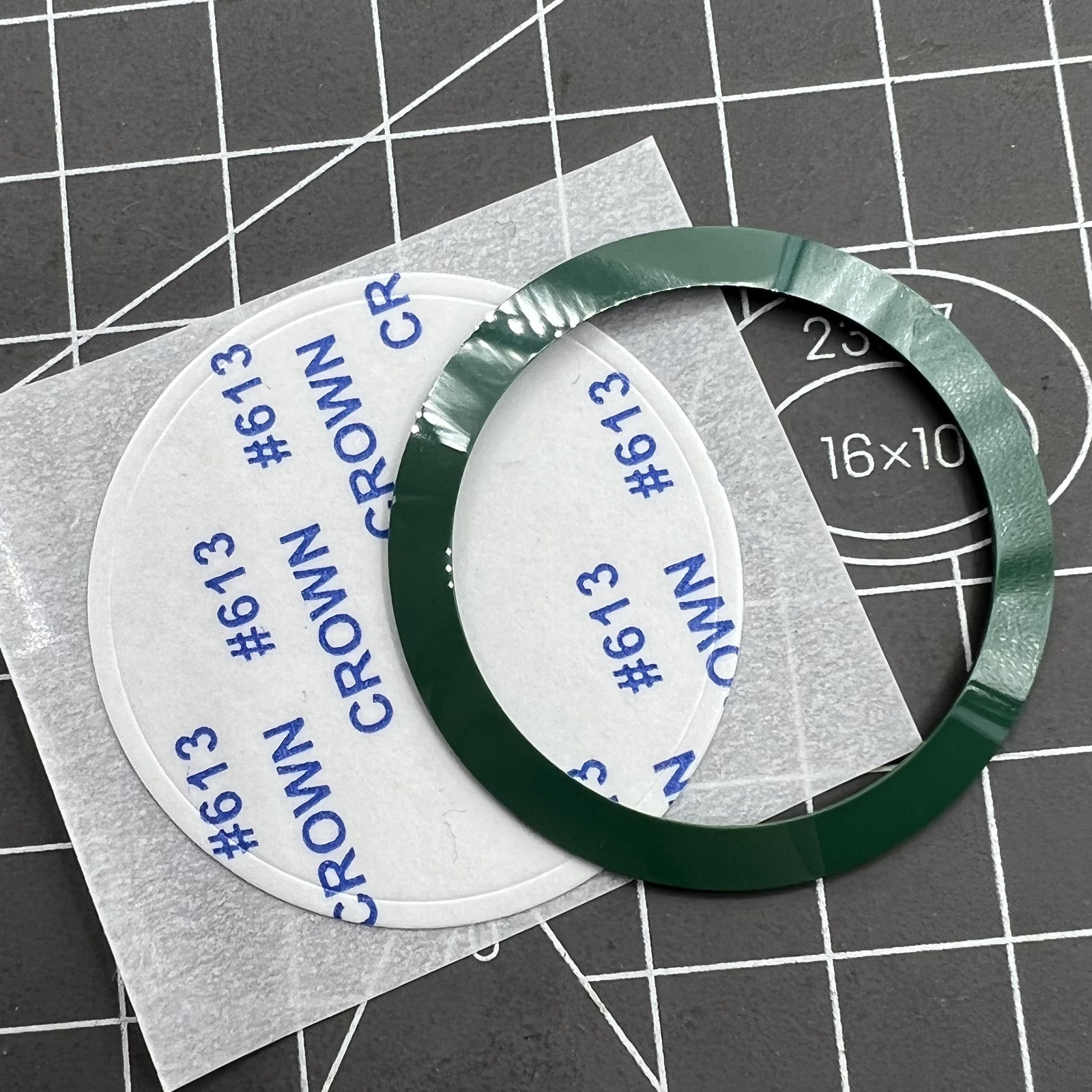 Forest Green 38mm/30.5mm No Carved Font Bevel Ceramic Watch Bezel Insert