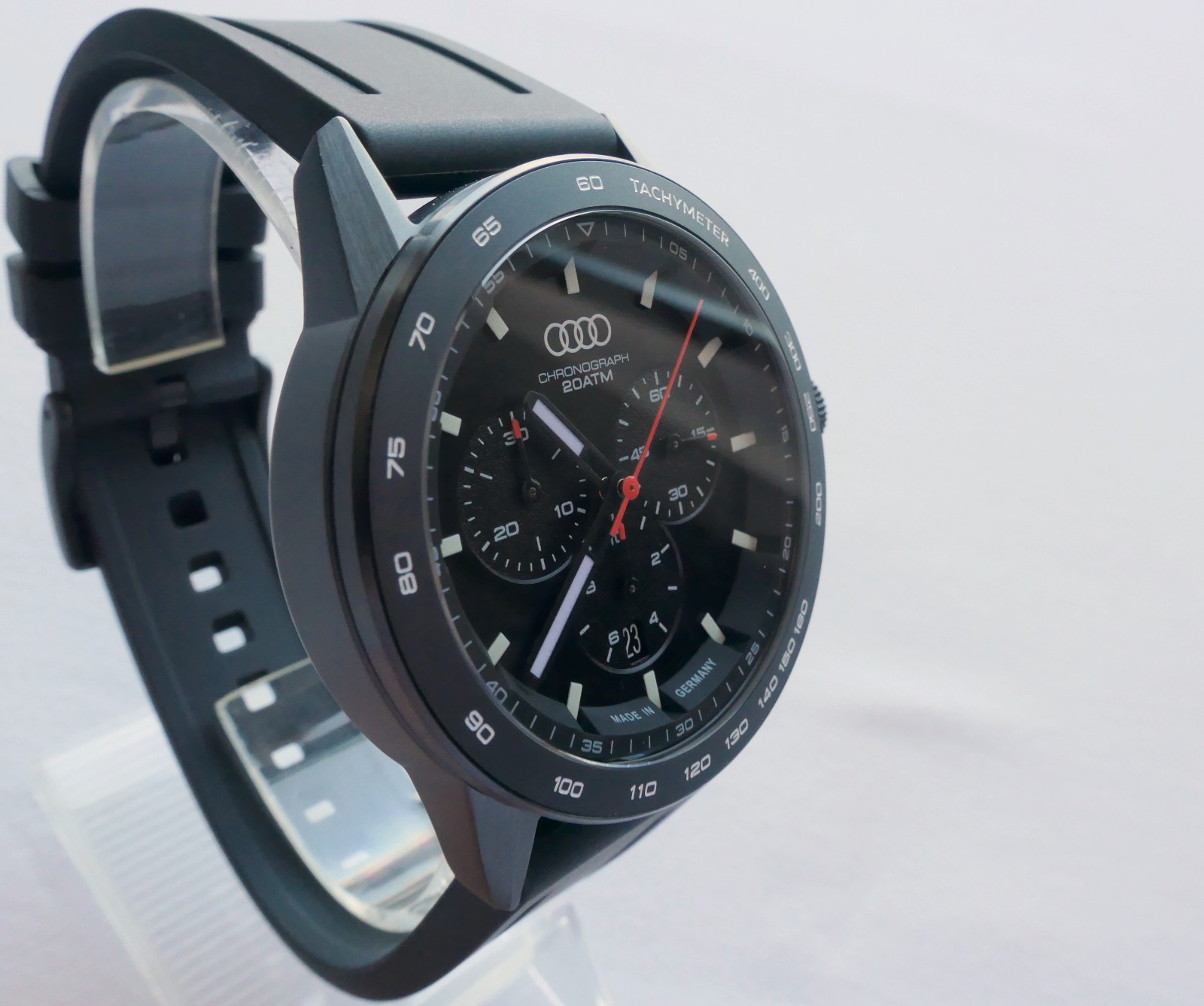 Audi Sport Driver Diver Racing Car Accessory Chronograph Made in Germany Watch