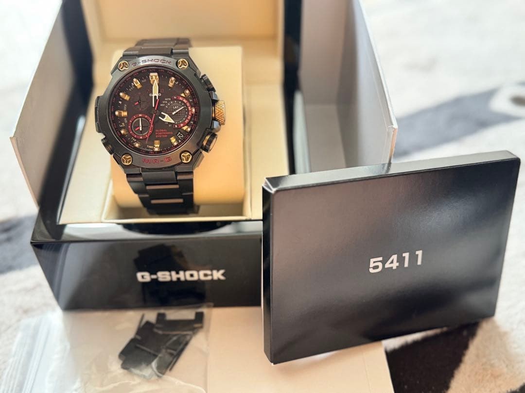 CASIO G-SHOCK MR-G MRG-G1000B-1A4JR Akazonae GPS Solar Titanium Watch Box