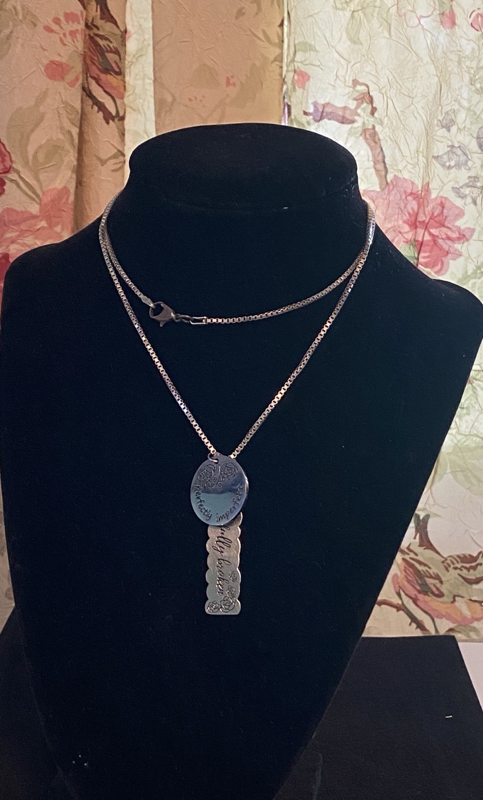 KA 1772 Sterling Silver Box Chain Necklace 24 inch Made in Italy