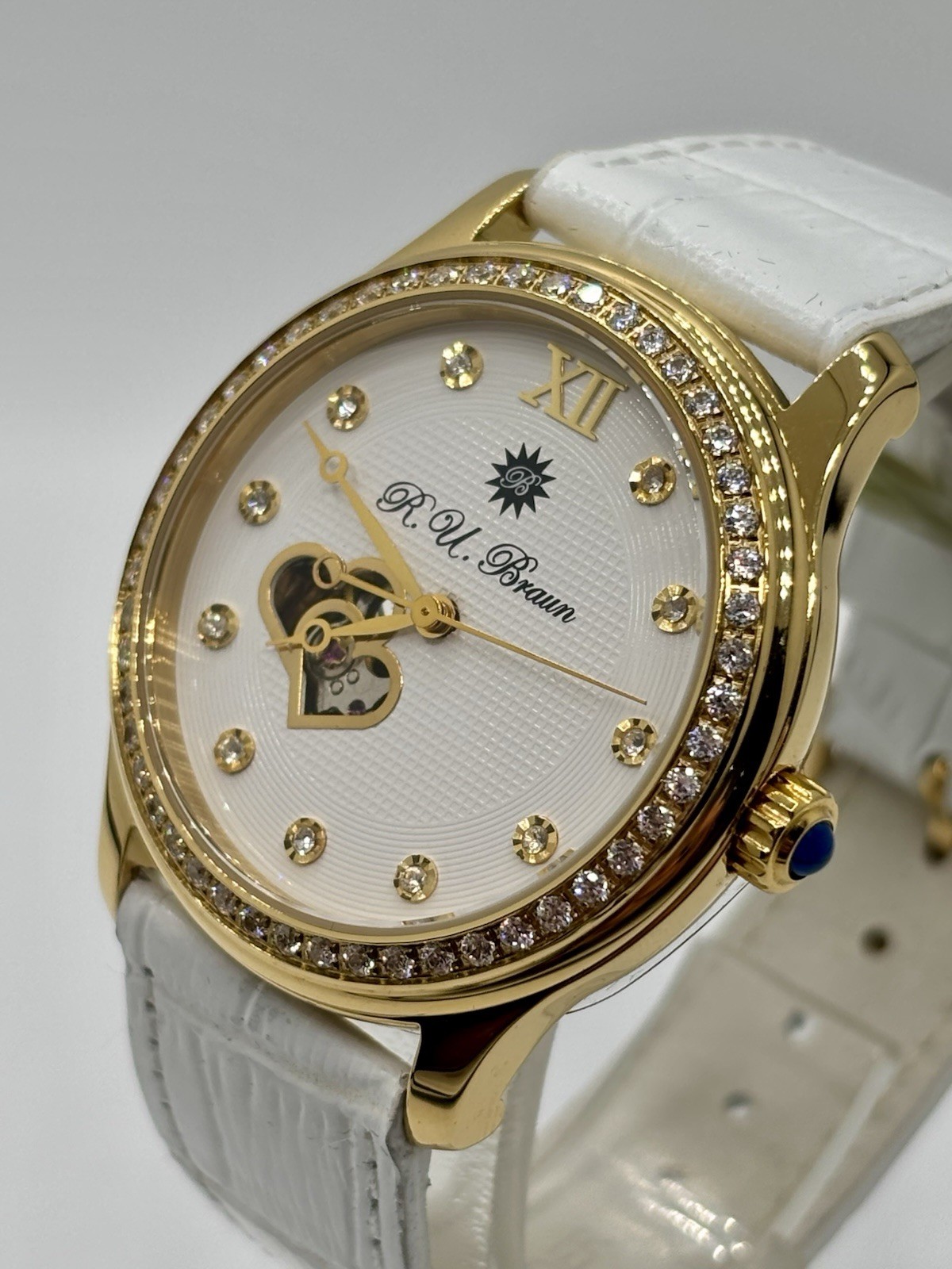 R.U. BRAUN Automatic 27 Jewels Women’s Watch 38mm Stainless Steel w/ Box