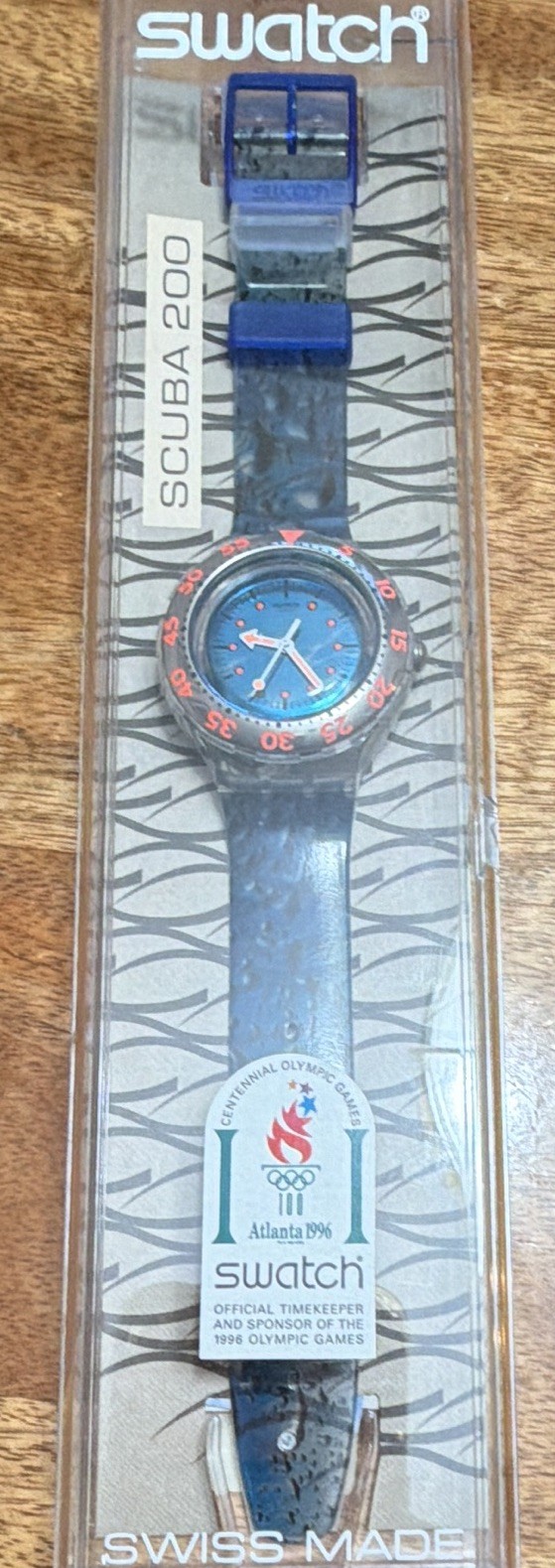 1995 Scuba 200 Swatch Watch Water Drop SDK123 NOS Mint never worn. Beautiful 🤩