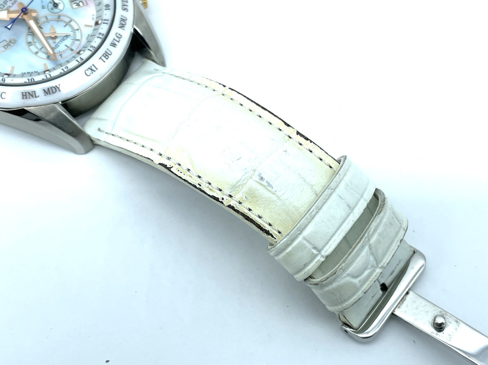 SEIKO ASTRON GPS Radio Wave Solar Men’s Watch Beautiful MOP Dial 8X53-0AJ0-2