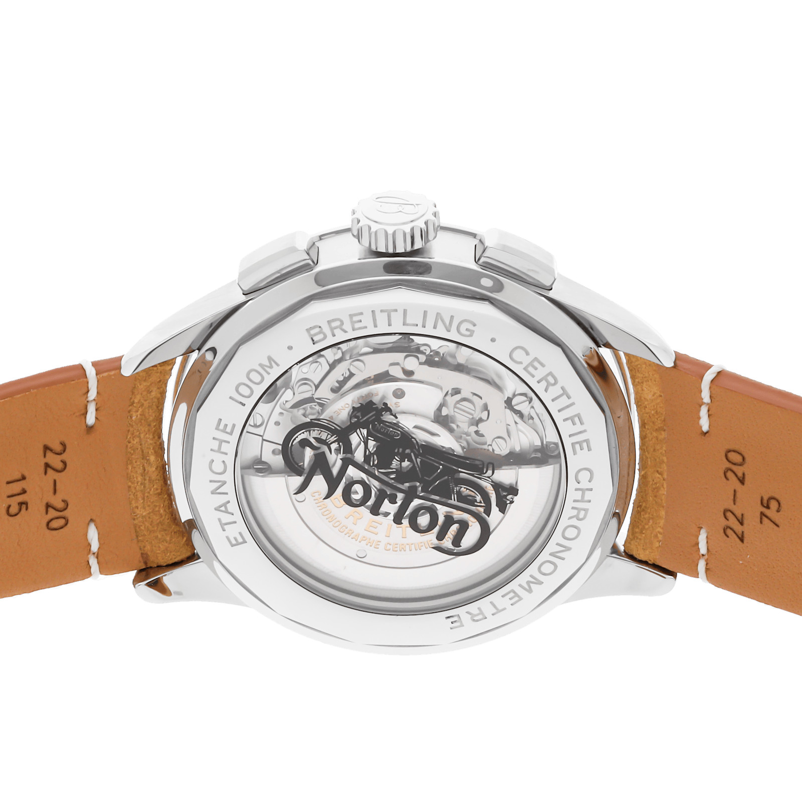 Breitling Premier B01 Chrono Norton SS auto 42mm Strap Watch AB0118A21B1X2