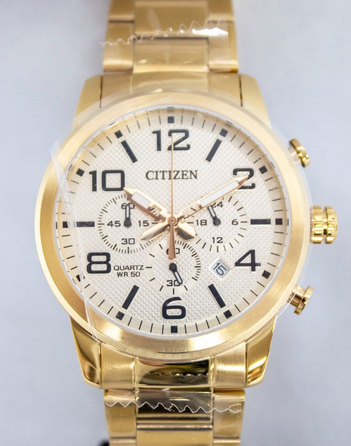 Citizen AN8052-55P Mens Quartz Watch – SS/Gold Tone