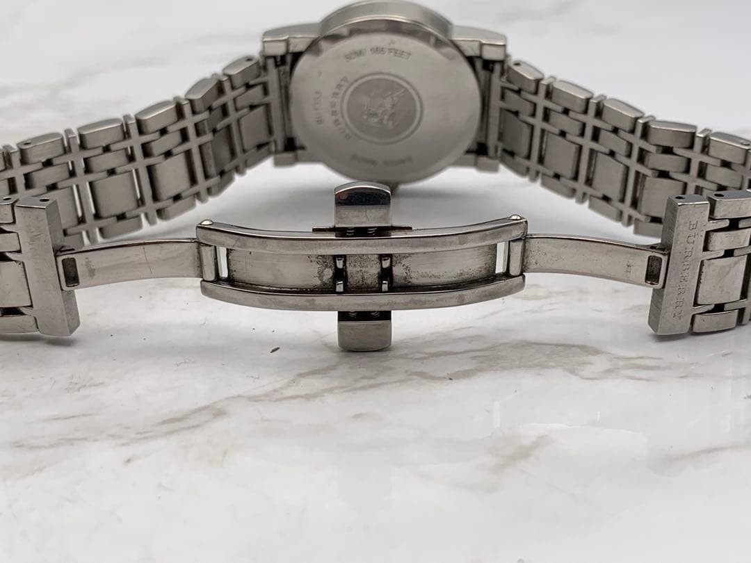 Working BURBERRY Women’s Men’s Watch Silver with Box