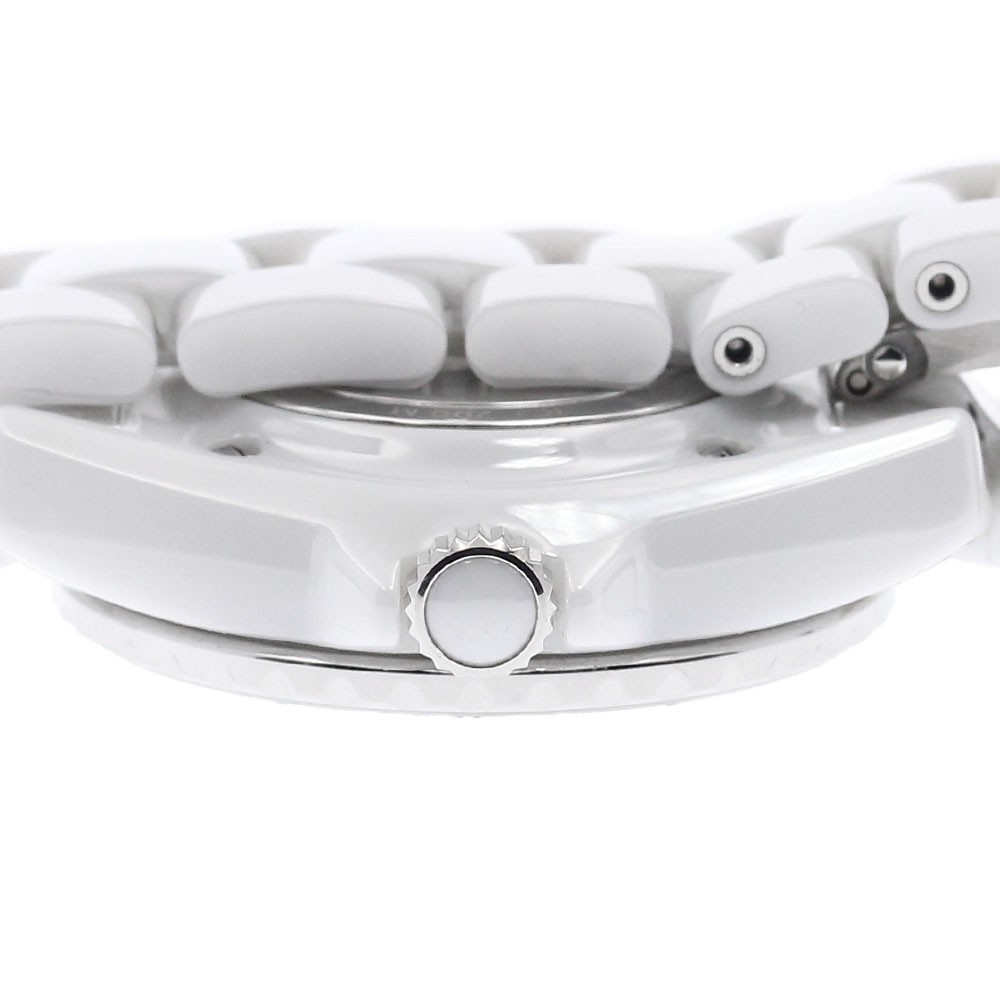 CHANEL J12 H5703 White ceramic 12P diamond white Dial Quartz Ladies Watch_966459