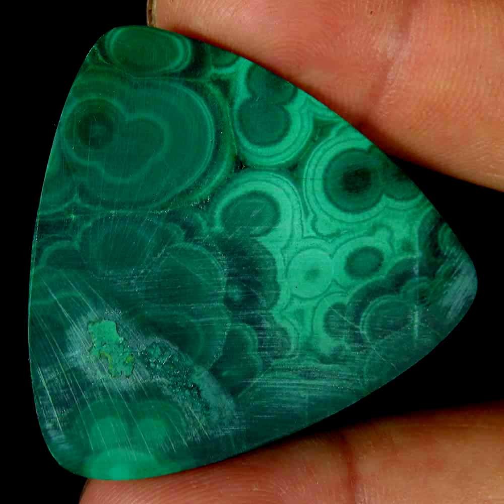 100.00Cts.100%Natural Green Designer Malachite Fancy Cab 37x38x6mm Gemstones