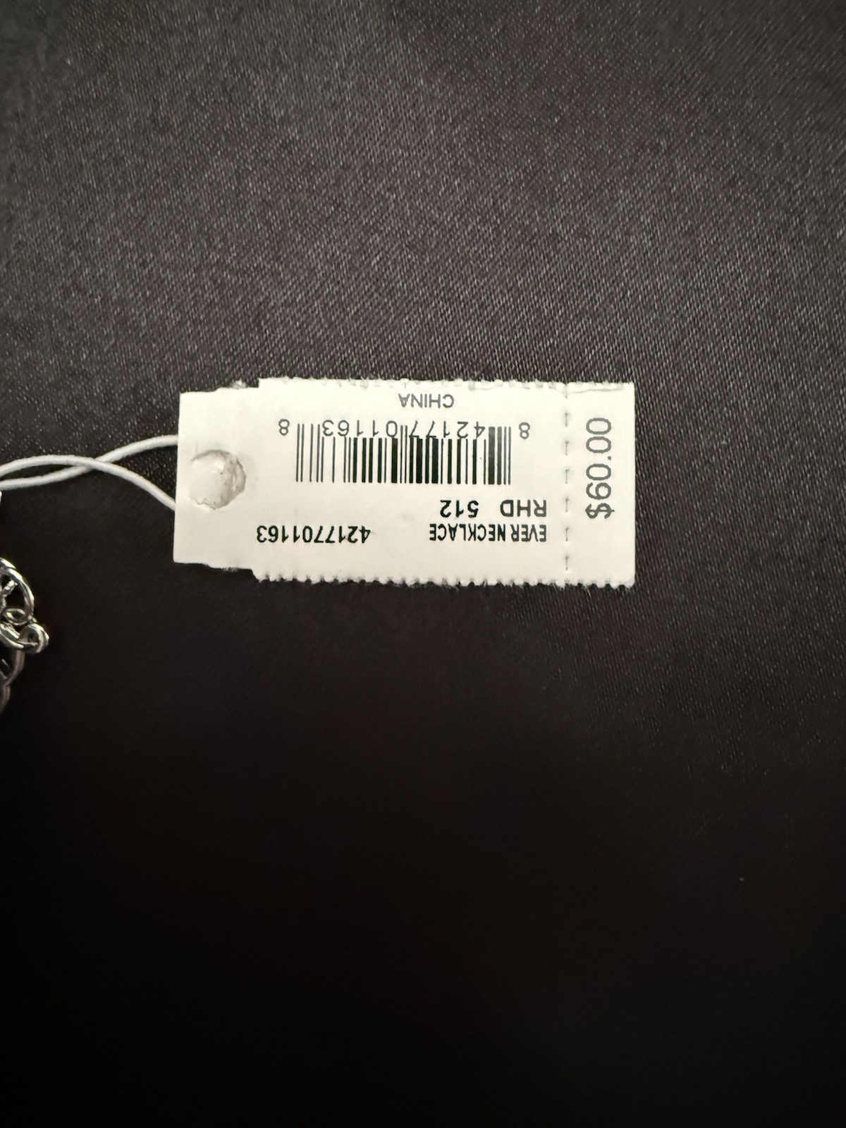 NWT Kendra Scott Ever Dichroic Pendant Necklace Silver Tone MSRP $60 W/Pouch