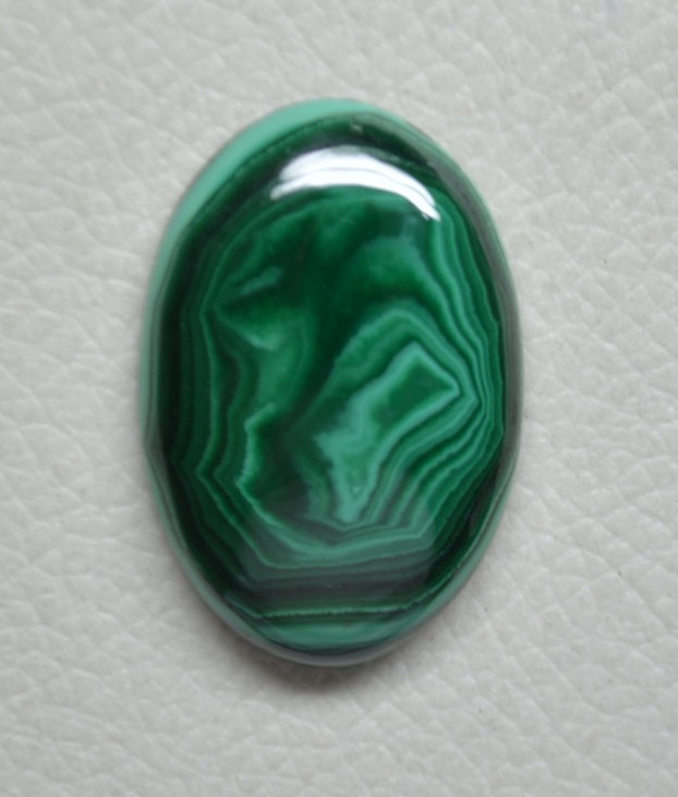 Natural Green Malachite Loose Gemstone Cabochon,Oval-63 CT,38 X 24 X 6 MM