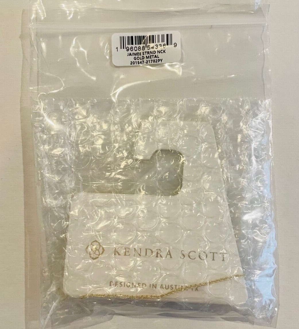 Kendra Scott Jaimee 14k Gold over Brass Delicate Dangle Charm Strand Necklace