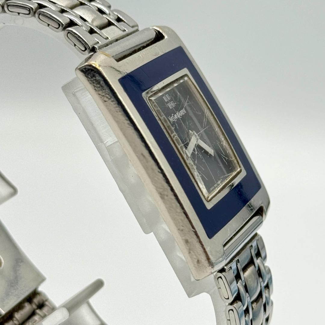 Working condition YSL Yves Saint Laurent wristwatch, navy dial, 5920-H18318