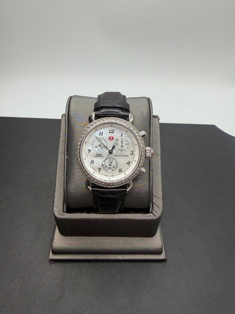 Michele CSX Diamond Mother of Pearl Dial with Diamond Bezel Mw03c01 – PPS154573