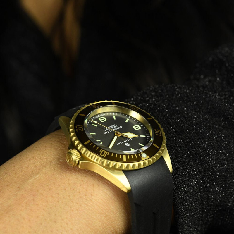 Steinhart Ocean One Bronze Brown Bezel Automatic Swiss Diver Watch 103-0573 Men