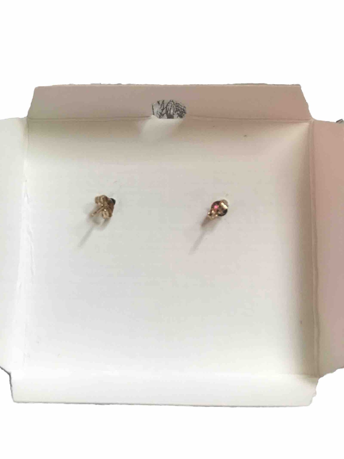 10kt Round Gold Earrings With A Nice Little Pattern And Stamped 10kt