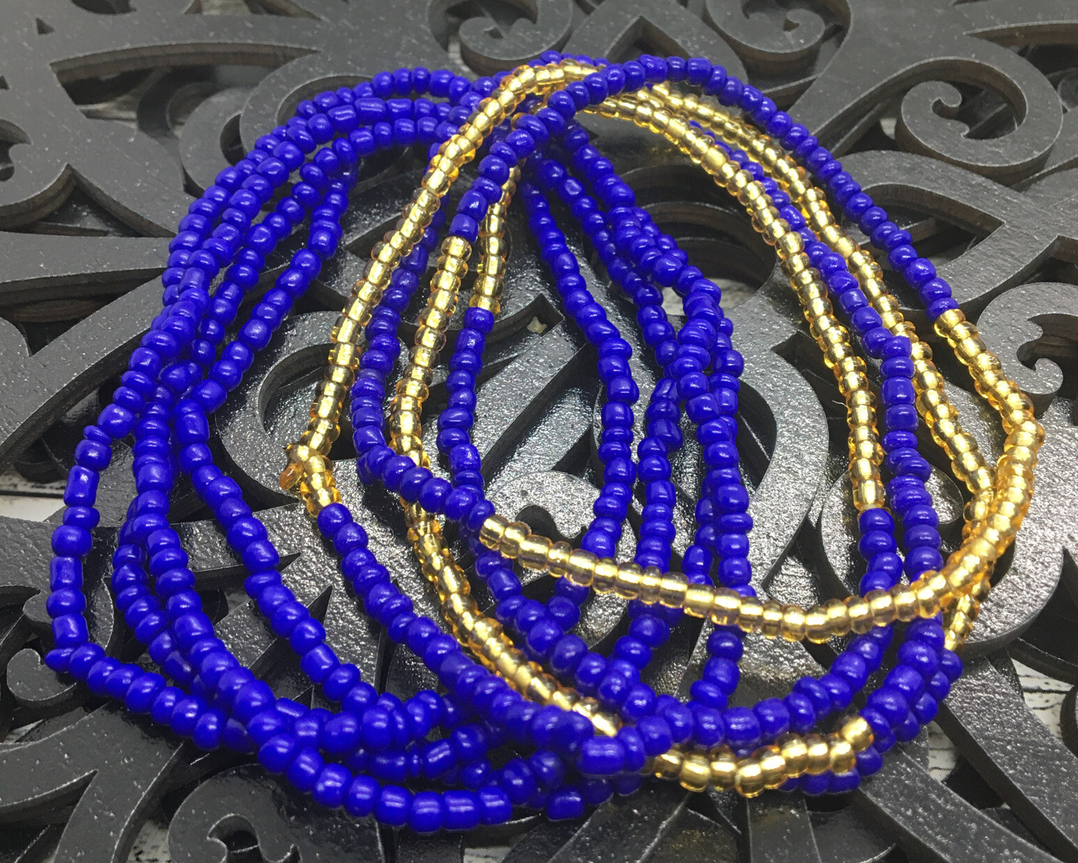 2 PC Handcrafted Waist Beads Jewelry African Bohemia Bracelets Anklet New 3586