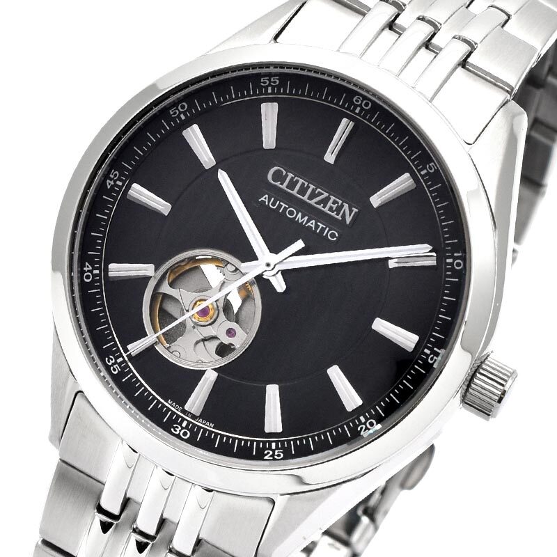 CITIZEN COLLECTION NH9110-90E Mechanical Automatic Watch Black Dial 40mm