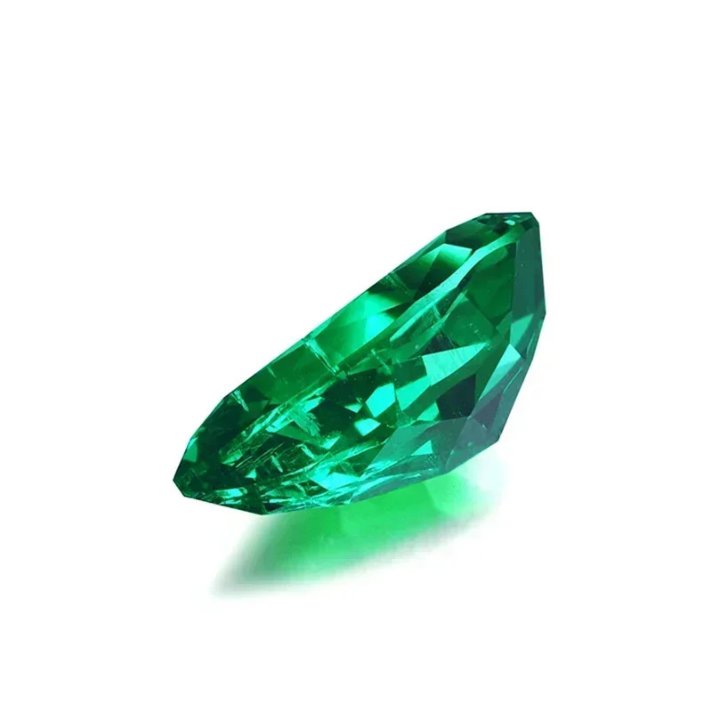 AGL Lab Grown Hydrothermal Pear Cut Lab Grown Colombia Emerald Loose Gemstones