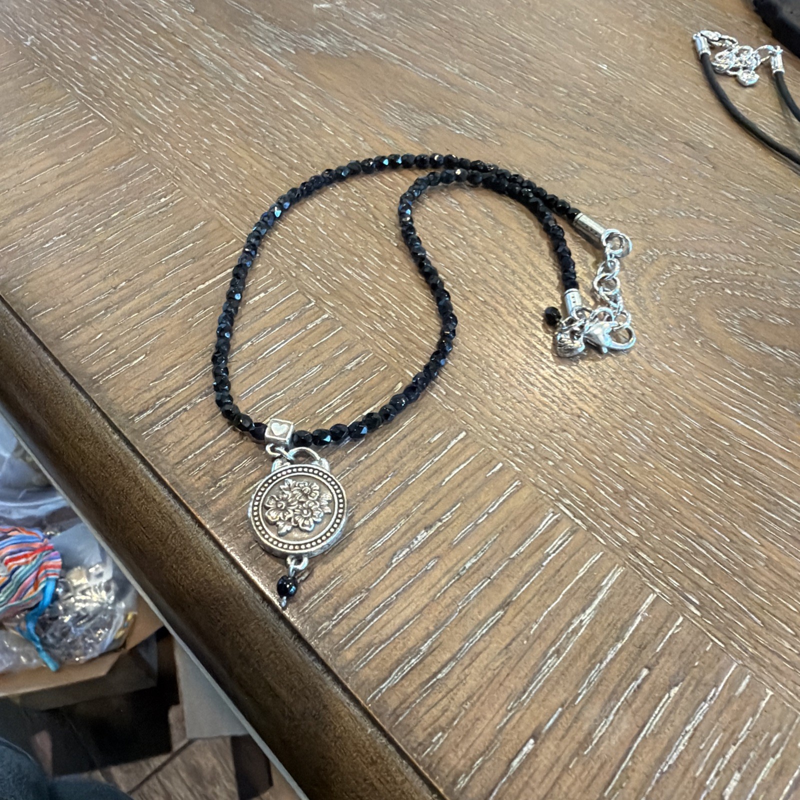 Brighton 1910 Jet Black Crystal Necklace **RETIRED**