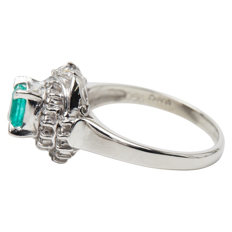 AUTHENTIC Ring ring Pt900 Platinum #13(JP Size) Women