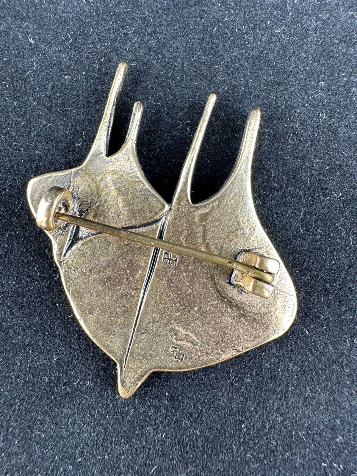 Eivind Hillestad Viking Ships Brooch Signed