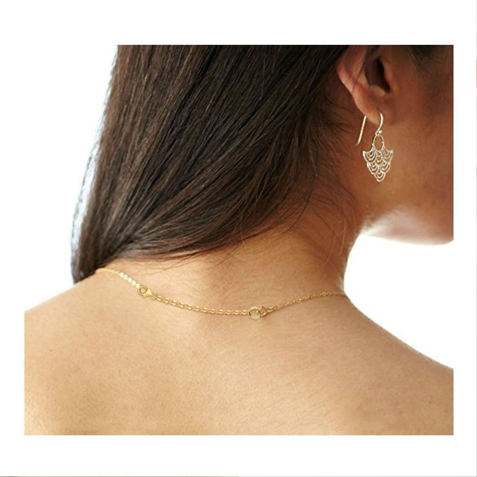 Gold Necklace Extenders,14K Gold Chain Extenders with Lobster Clasp, Durable