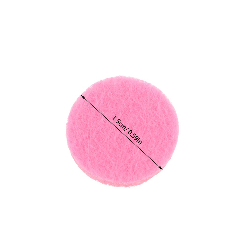250 Pcs Aromatherapy Replacement Cotton Pads Necklace Refill Diffuser Refills