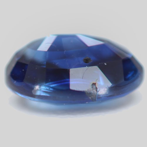 UNheated 1.18ct 6.9×5.1mm Oval-Cut Natural Blue Sapphire