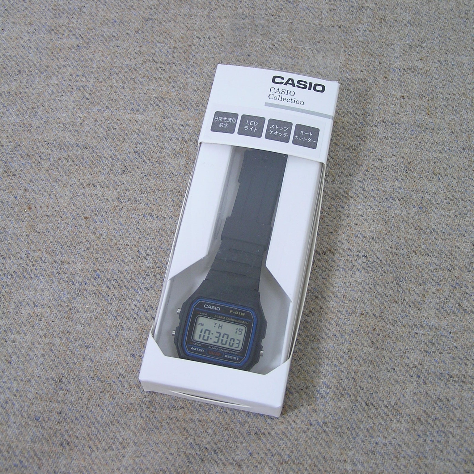 UK STOCK CASIO F-91W-1JH Japan Exclusive Digital Watch Classic Imported Model