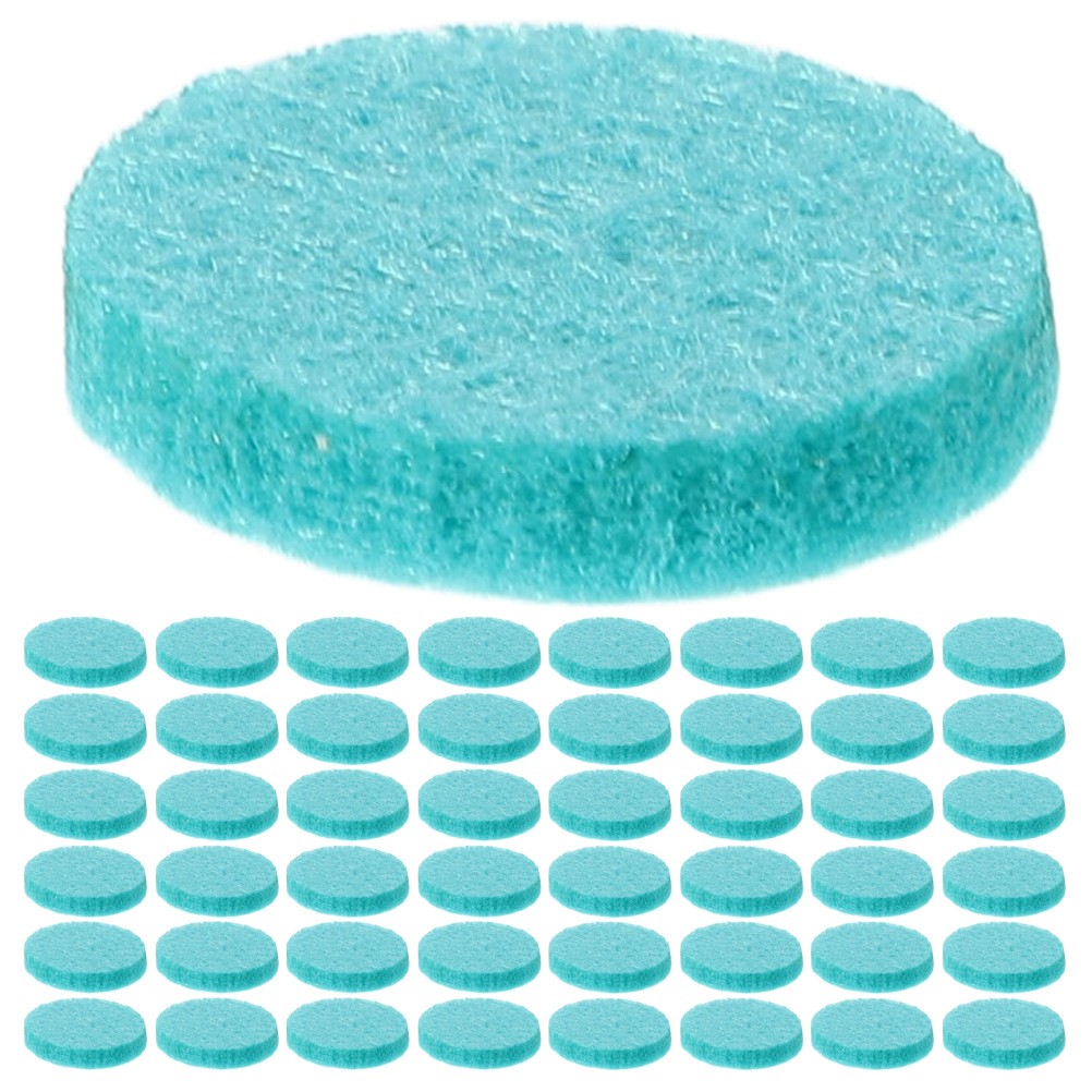 500Pcs Reusable Aromatherapy Discs Round Cotton Pads for Aroma Pendant Blue