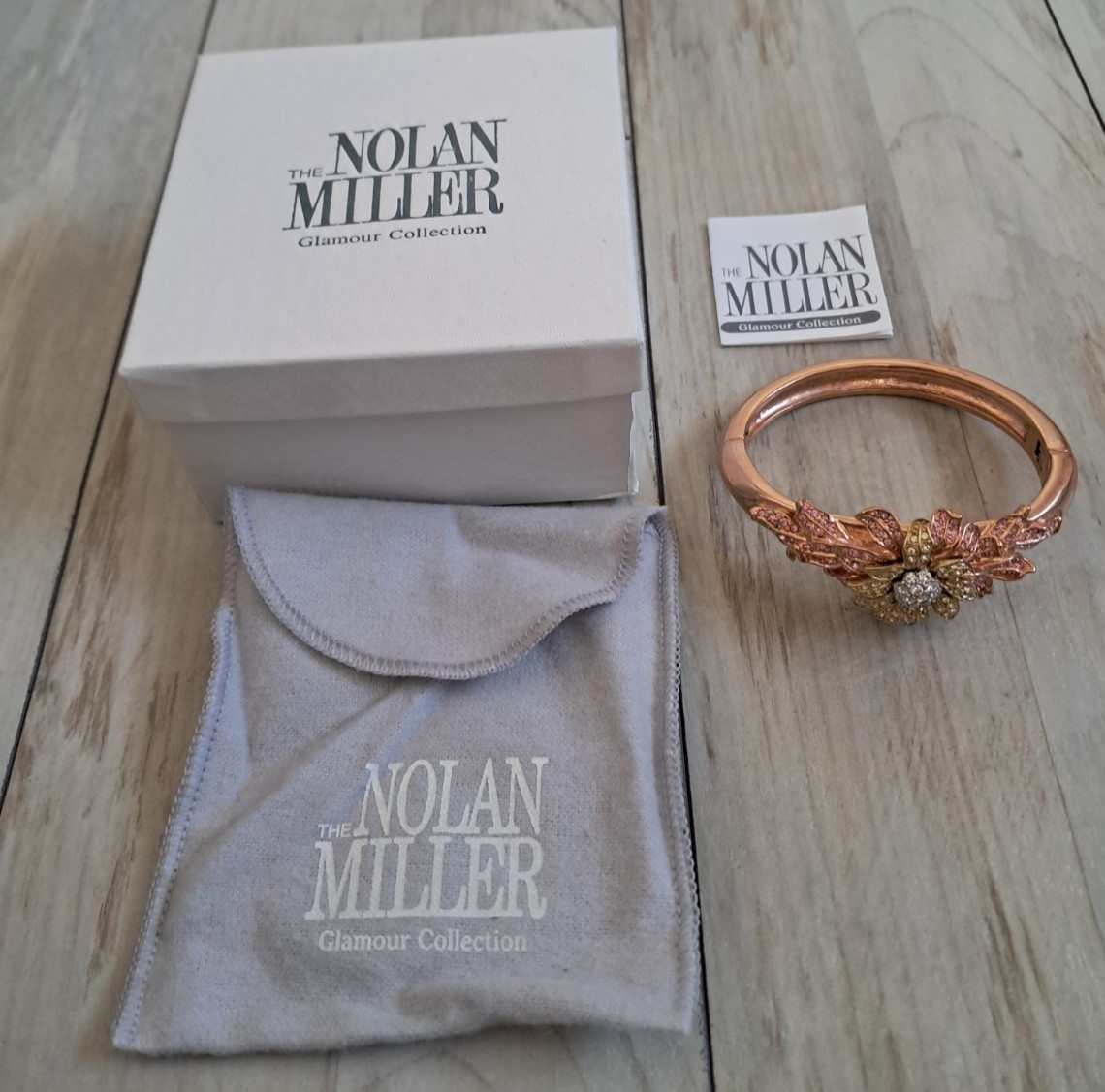 Nolan Miller Parc de Bagatelle Crystal Flower Floral Bracelet