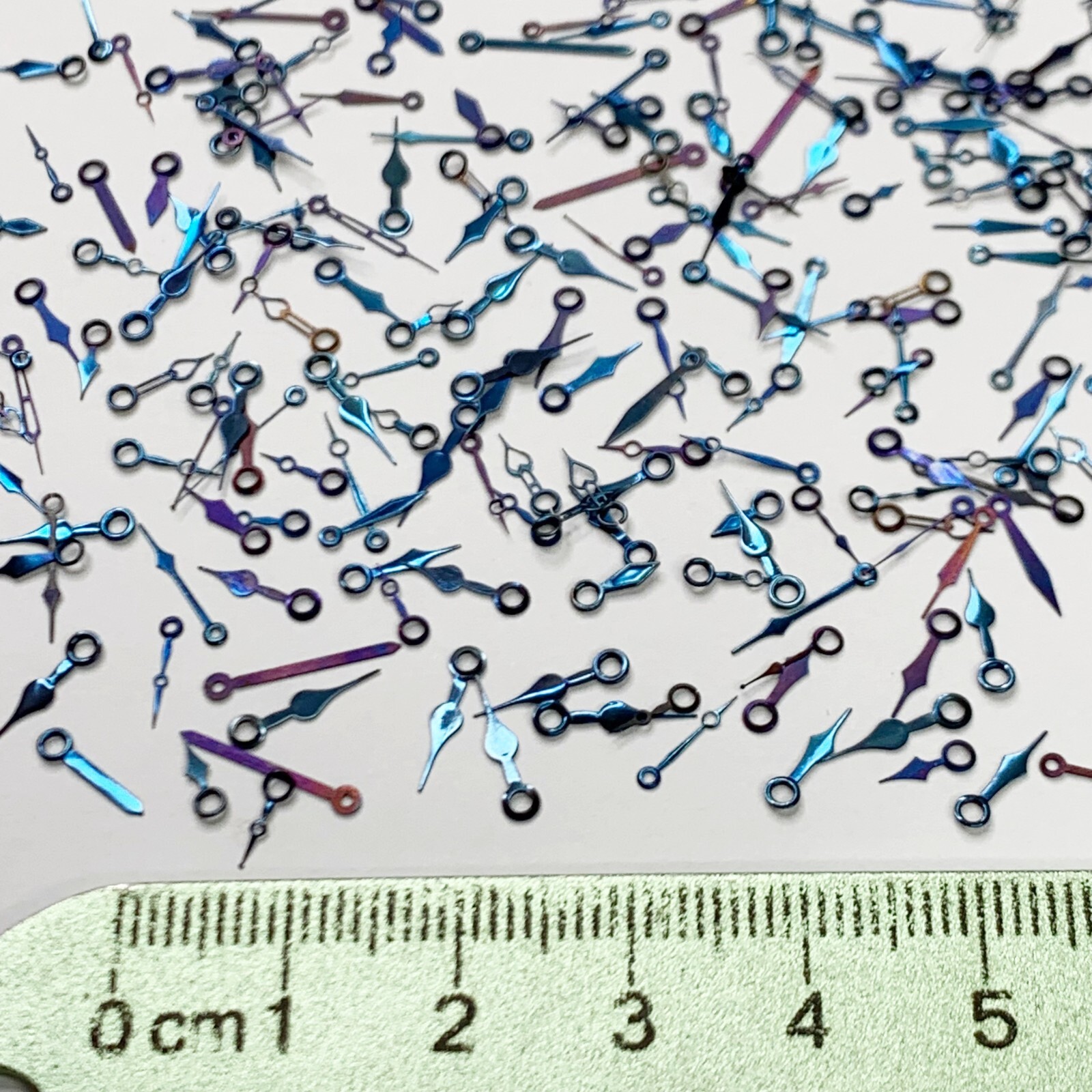 20 Waltham Wrist Watch Hands Blue 3/0 6/0 10L Repair Watchmakers Lot Parts Spade