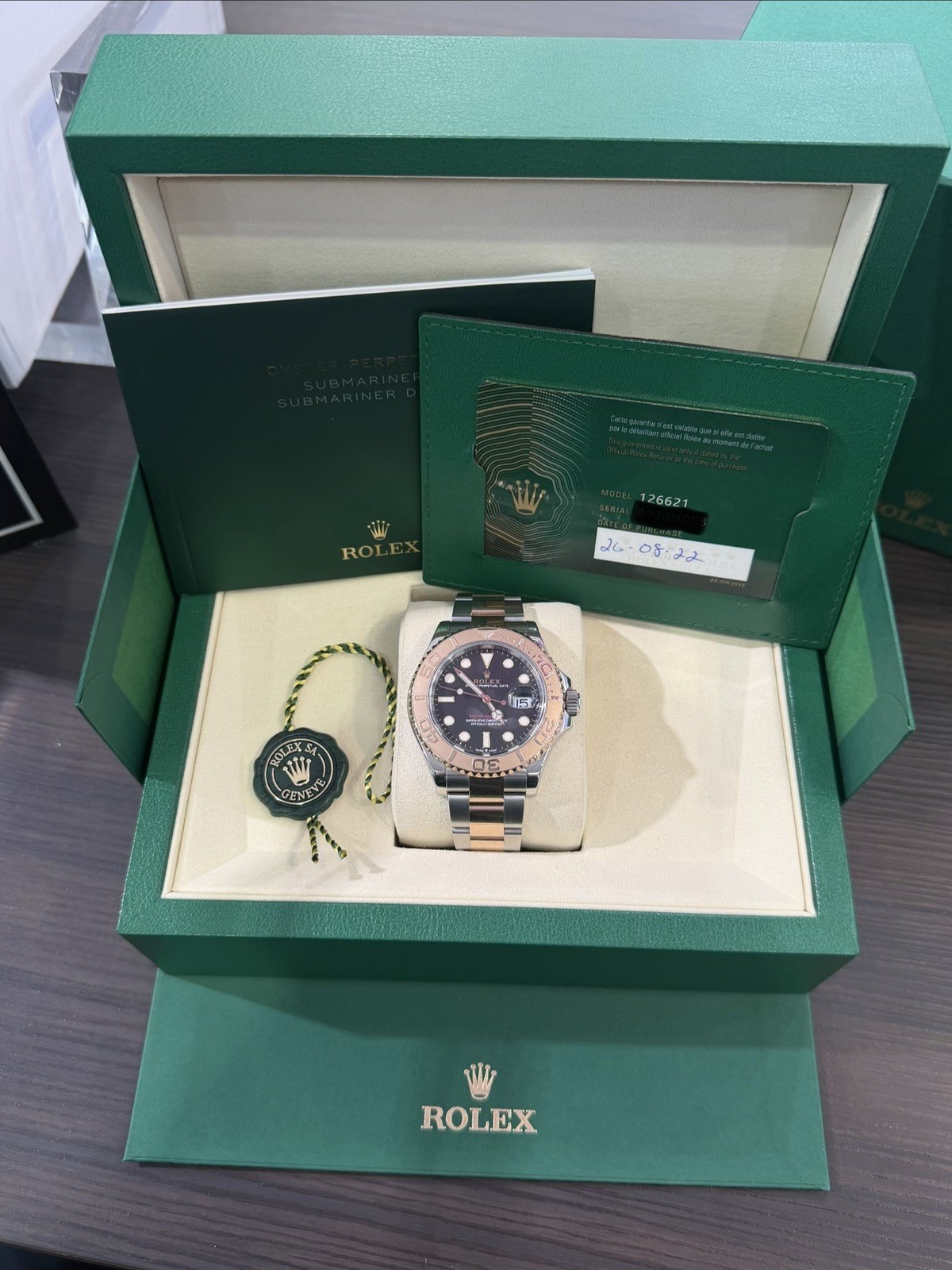 ROLEX Yacht Master 40 126621 Chocolate Warranty 2022 FULL SET!!