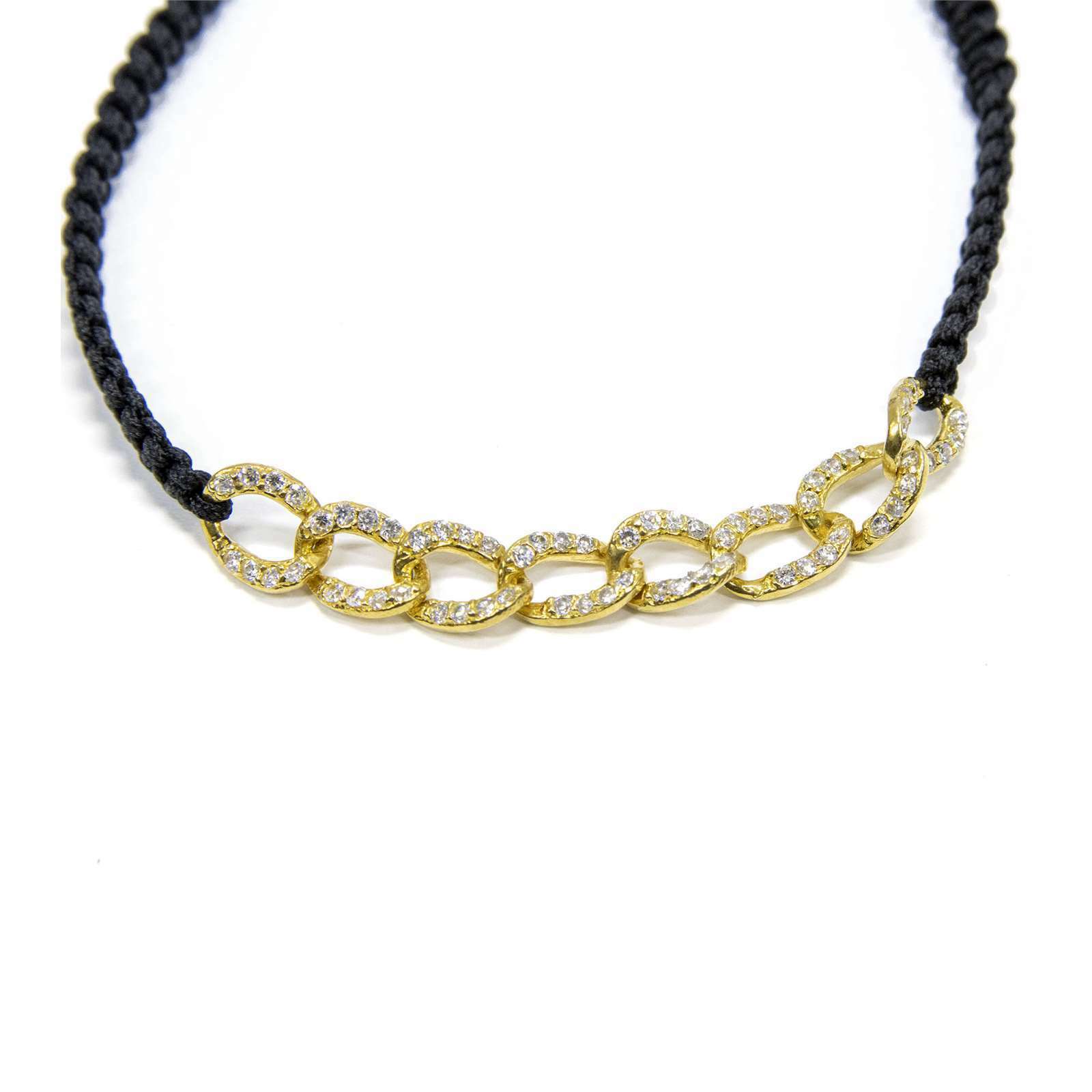 NEW Athra Womens Jewelry Links Adjustable Cotton String Bracelet