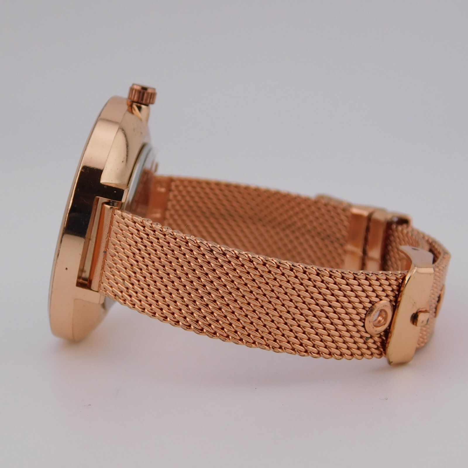 Jessica Carlyle 2628 Rose Gold Tone Quartz Analog Women’s Watch New Battery