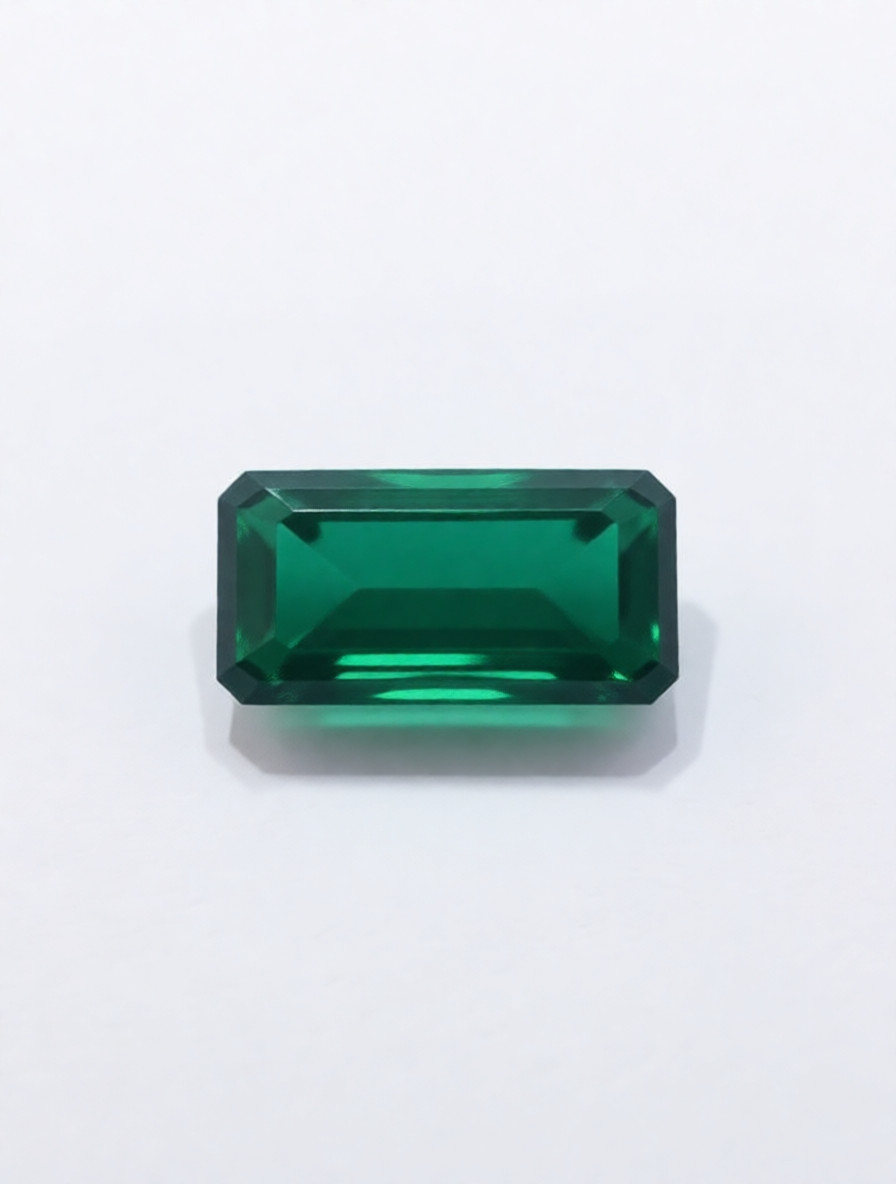Emerald Green Emerald‑Cut 30–35 ct – Deep Green Loose Gemstone for Ring/Pendant