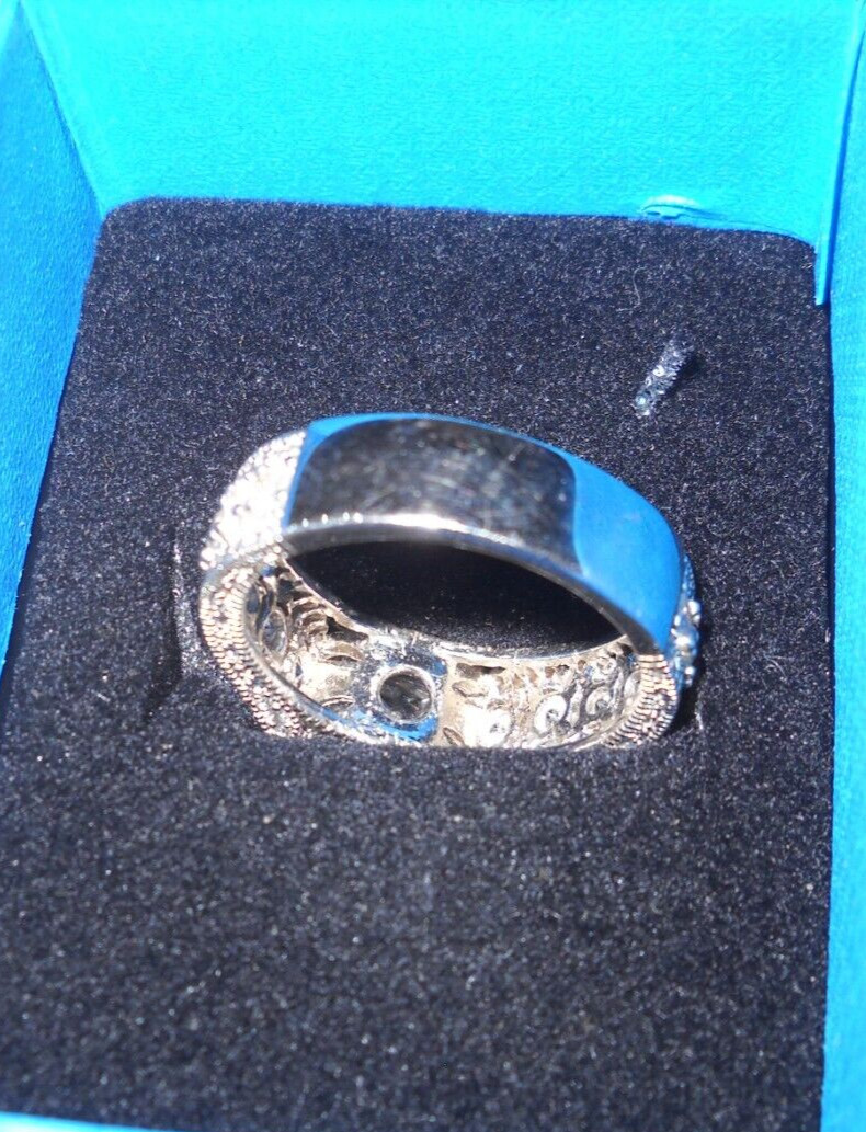BELLA LUCE 7.83 CTW White Diamond Simulant RHODIUM OVER STERLING SILVER Ring