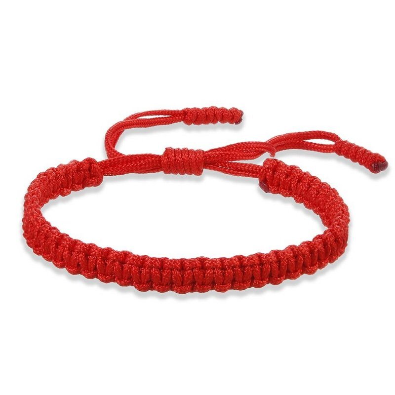 4pcs Tibetan Lucky Red String Woven Bracelet for Protection Men Women Good Luck