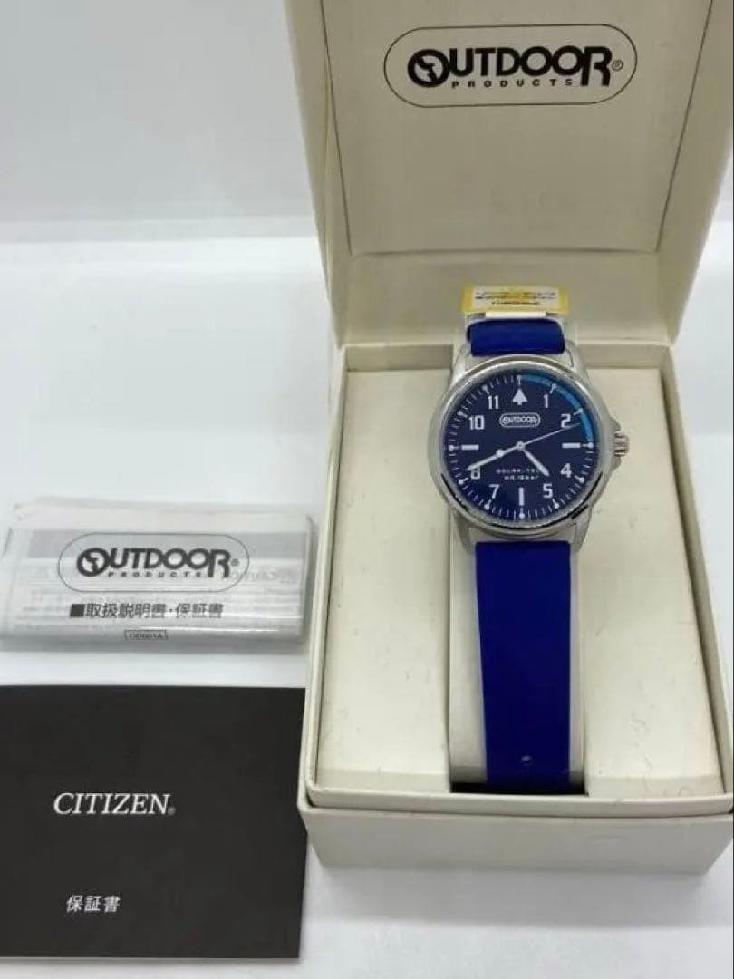 New Citizen Solar Reversible Wristwatch Outdoor Products Blue
