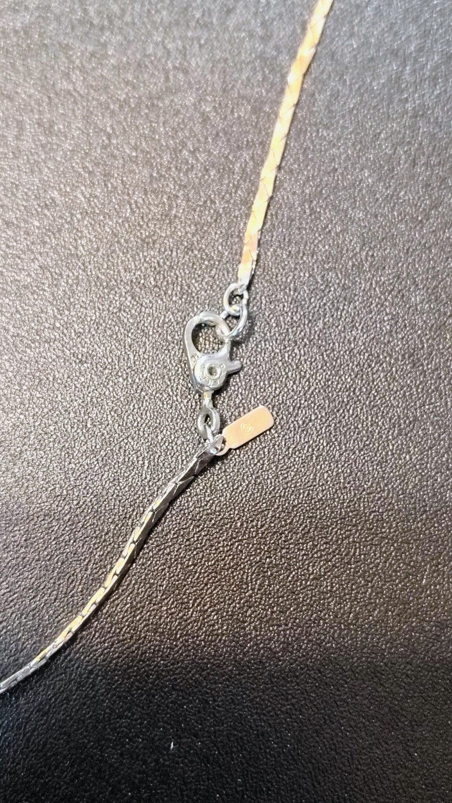 Vintage Monet Silver Plated 27″ Flat Woven Chain Necklace 5.35g Retro Signed