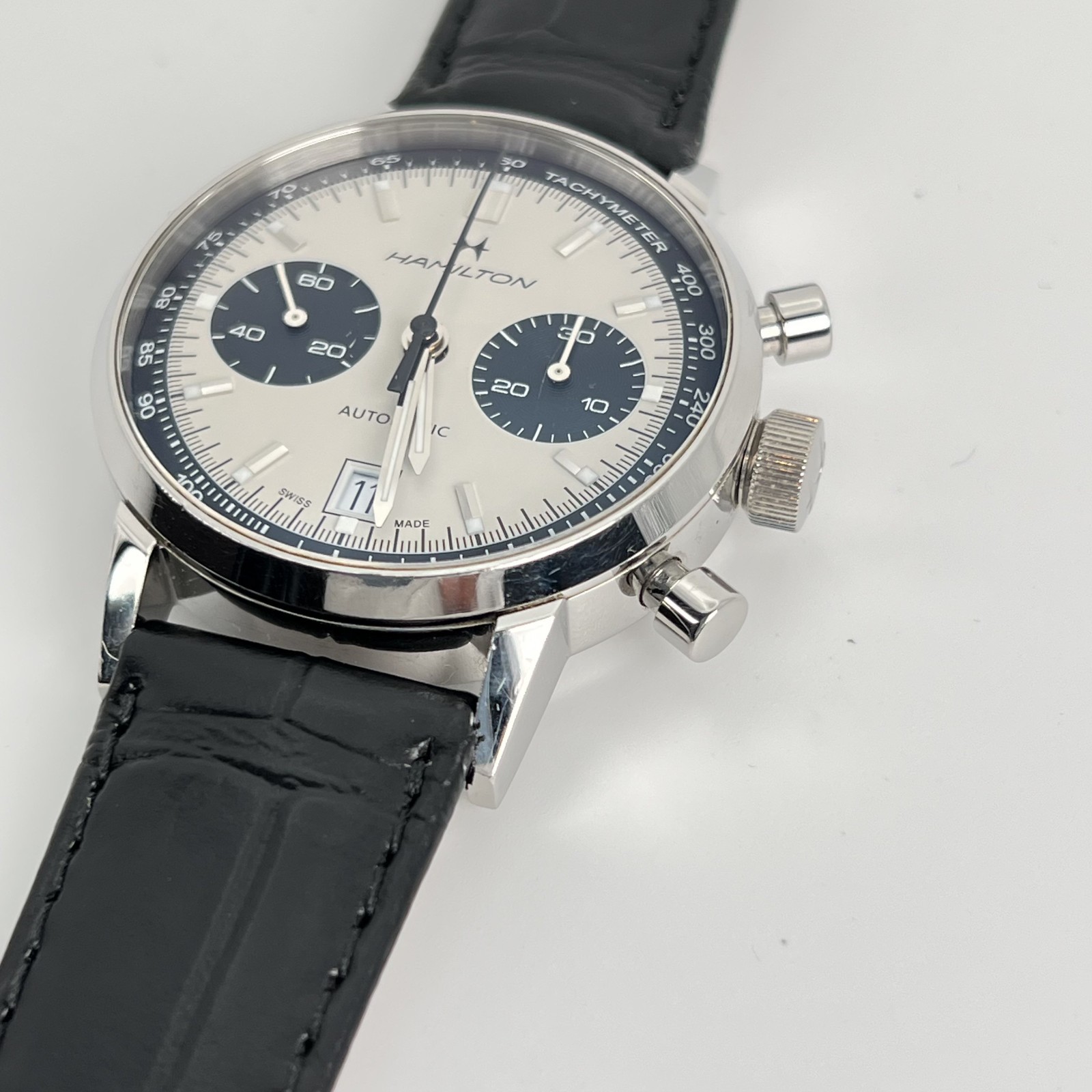 Hamilton Intra-Matic H384160 Automatic Chronograph Men’s Watch Stainless #W-21