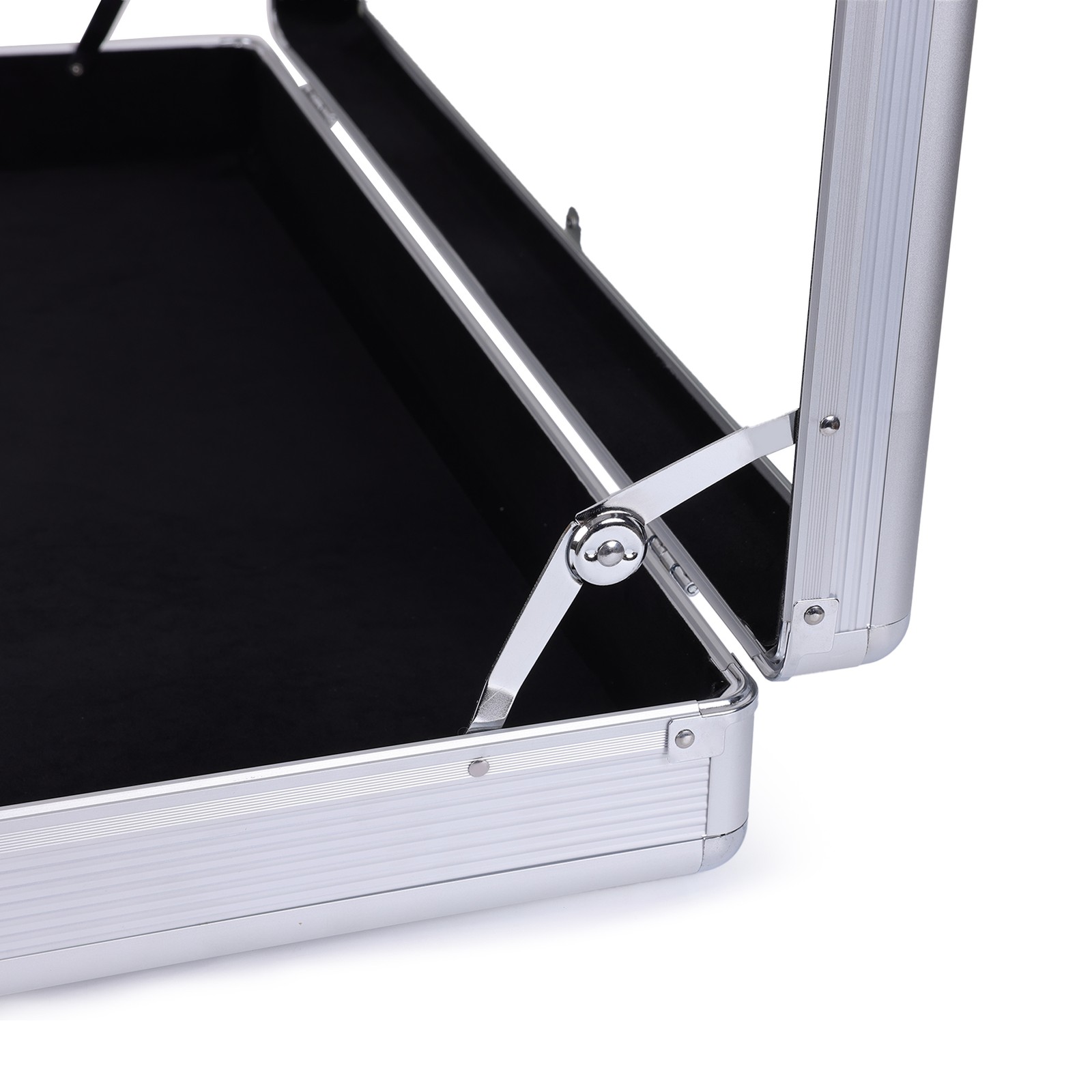 XL Lockable Aluminum Card Display Box Acrylic Trade Showing Case for TCG Jewelry